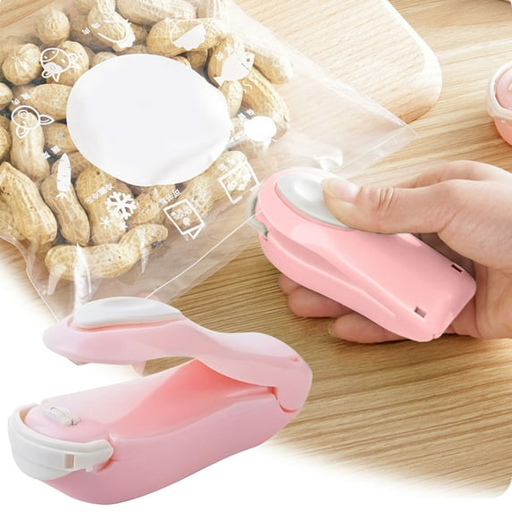 Tainini Clearance Sale! Mini Bag Sealer, Handheld Heat Vacuum Sealer, 2 in 1 Heat Sealer and Cutter , for Plastic Bags Food Storage Snacks Freshness