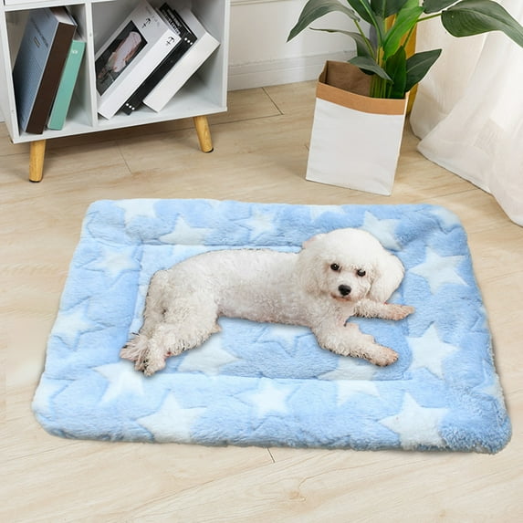 Tainini Pet Pad,Soft Dog Crate Bed Mat for Sleeping, Self Heating Cat Bed for Small Medium Large Cats Dogs,12X16in