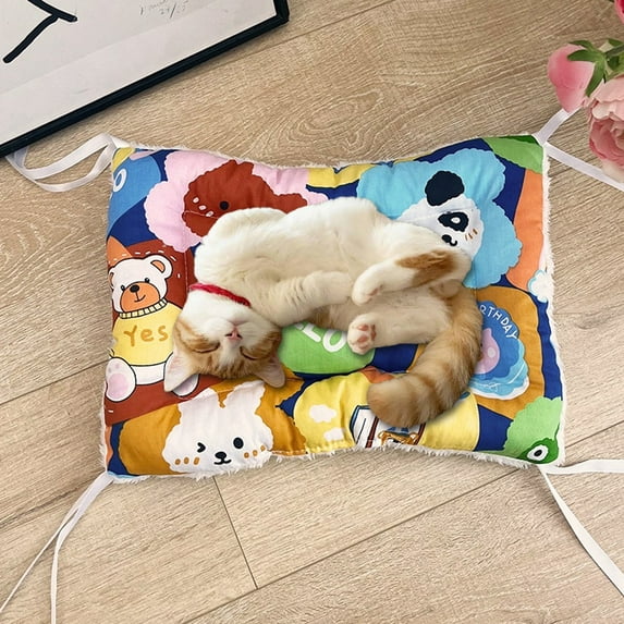 Tainini Pet Pad,Soft Dog Crate Bed Mat for Sleeping, Self Heating Cat Bed for Small Medium Large Cats Dogs,12X18in