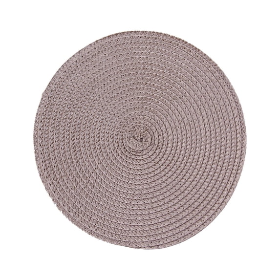 Tainini Placemats, 6.3in Crossweave Heat Resistant Classic Woven Round Place Mats for Kitchen Table
