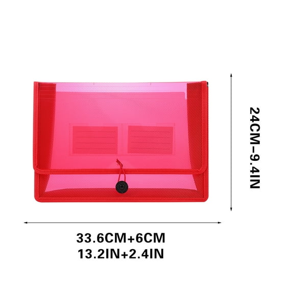 Tainini Plastic Expanding File Folder, Transparent envelopes with Elastic Closure, No Dividers, Large Capacity, Fit Letter/A4 Size