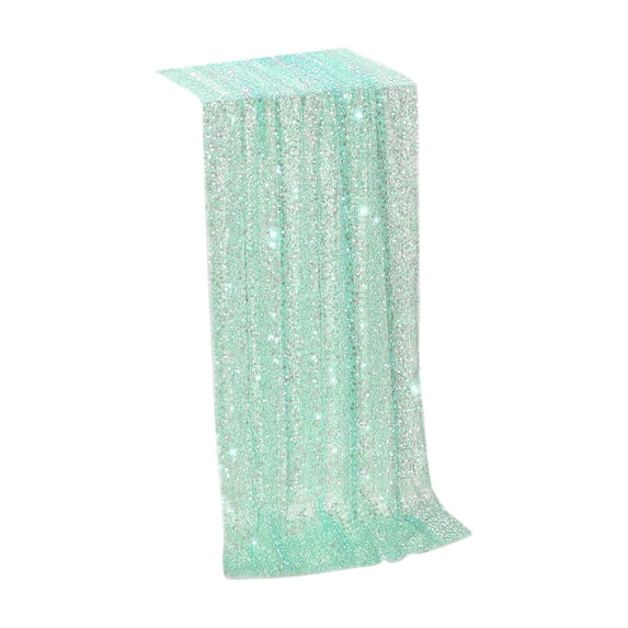 Tainini Sequin Table Runner , Table Runner Mermaid Party Table for Christmas Birthday Party Ceremony Table Decor, 12X72 inch