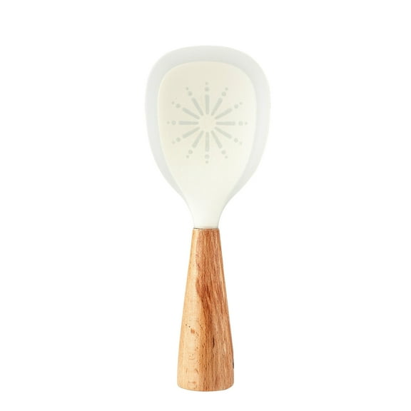 Tainini Silicone Rice Paddle Rice Spoon Nonstick,Rice Scooper Rice Spatula Cooking Utensil for Sushi Rice Mashed Potato White