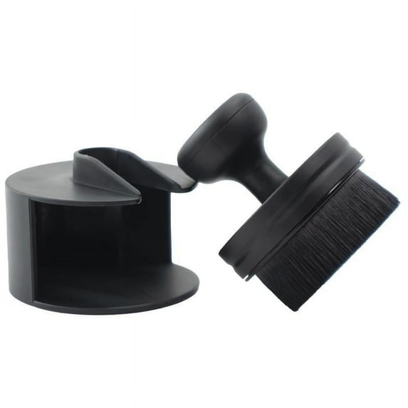 Tainini Wheel & Tire Brush for Car Rim, Soft Bristle Car Wash Brush, Short Handle for Easy Scrubbing Black