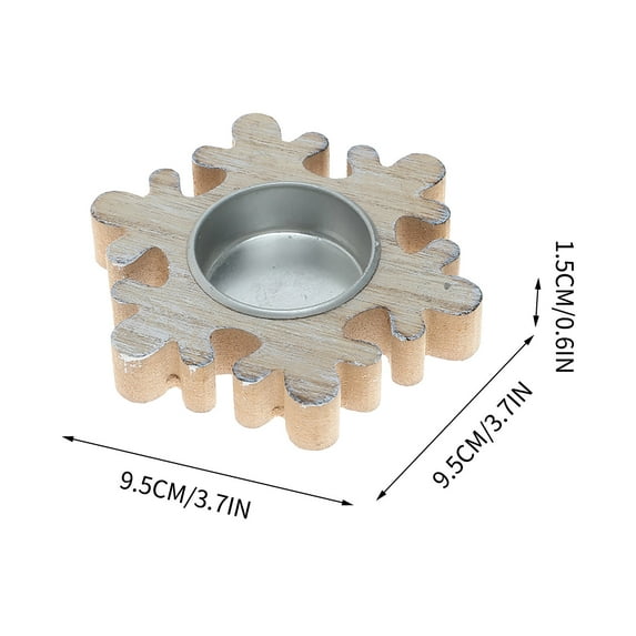 Tainini Wooden Candle Holder – 3inch Handmade Decorative Candles Holders for Christmas Decoration