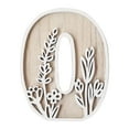 thumbnail image 1 of Tainini Wooden O Letters ,Flowered Paintable Wooden Nursery Letters for Birthday Boho Nursery Wedding Home Decor,（7.8in）, 1 of 5