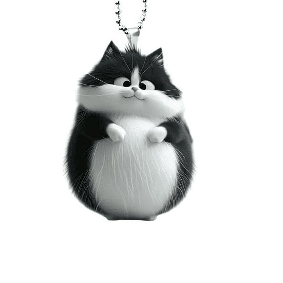 Tainini 3in Cat Flat Easter Hanging Ornament, Car Rear View Mirror Accessories, Easter Gift