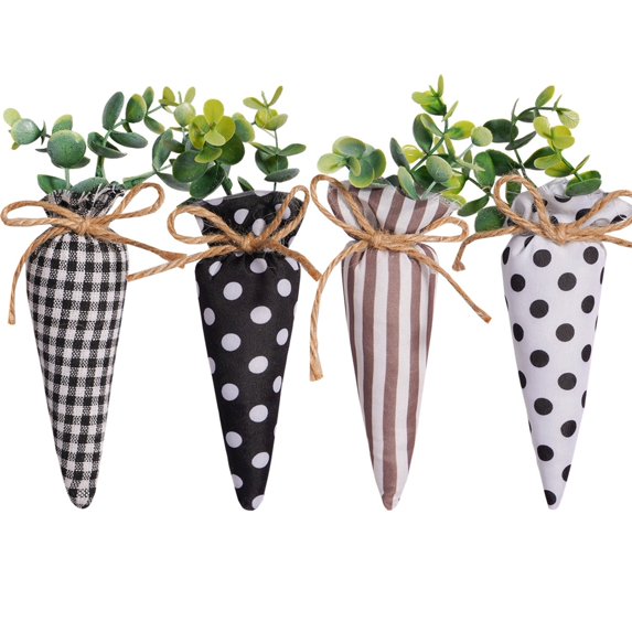 Tainini 4Pcs Easter Artificial Carrot Vegetables,2.36in Fall Harvest Thanksgiving Plastic Carrot for Home Kitchen Party DIY Decor