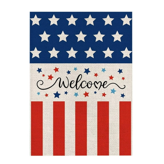 Tainini 4th of July Decorations Garden Flag ,12x18 Inch Double Sided Patriotic , Flag for Yard Outdoor Decor