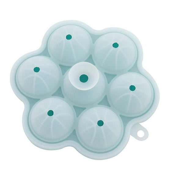 Tainini 7 Balls Ice Mold, Silicone Balls Shapes Ice Cube Tray, for Whiskey Cocktails Drinks