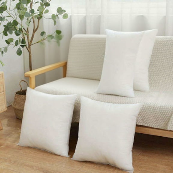 Tainini Bedding Throw Pillows Insert ,16 x 16Inches Bed and Couch Pillows ( White)