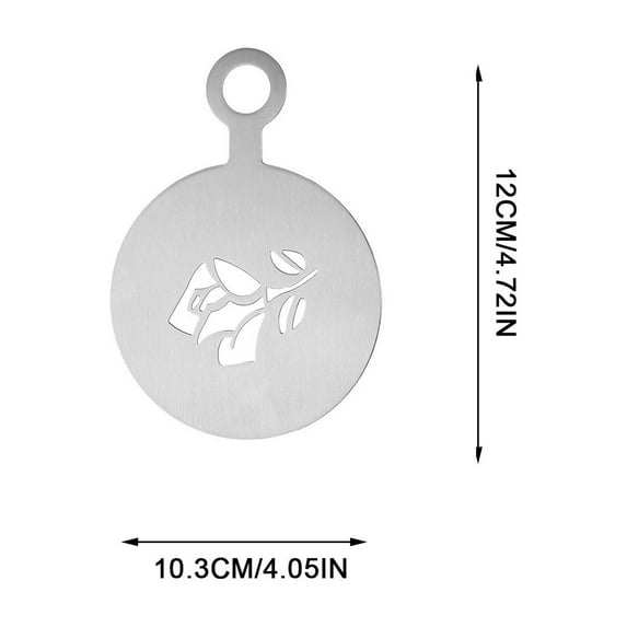 Tainini Coffee Decorating Stencils, Foam Latte Art Stencils Barista Templates for Decorating Oatmeal Cupcake Cake