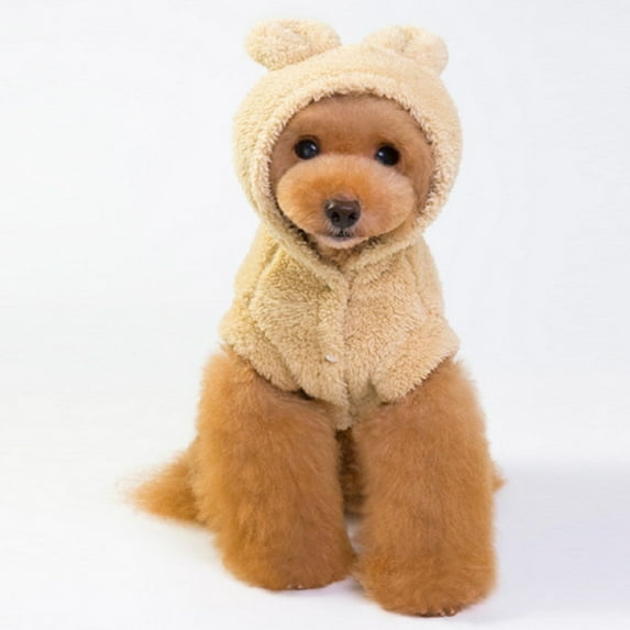 Tainini Dog Winter Coat for Puppy ,Hoodies Bear Design Pet Jumpsuit for Cats Teddy,XXL