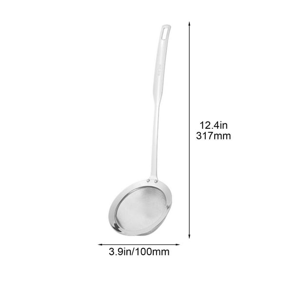 Tainini Fat Skimmer Spoon, 12.4in Stainless Steel Fat skimmer for Cooking, for Separation Grease