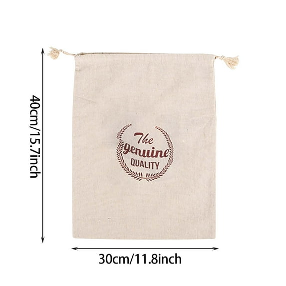 Tainini Linen Bread Bags ,11 x 15 Linen Reusable Food Storage for Homemade Bread