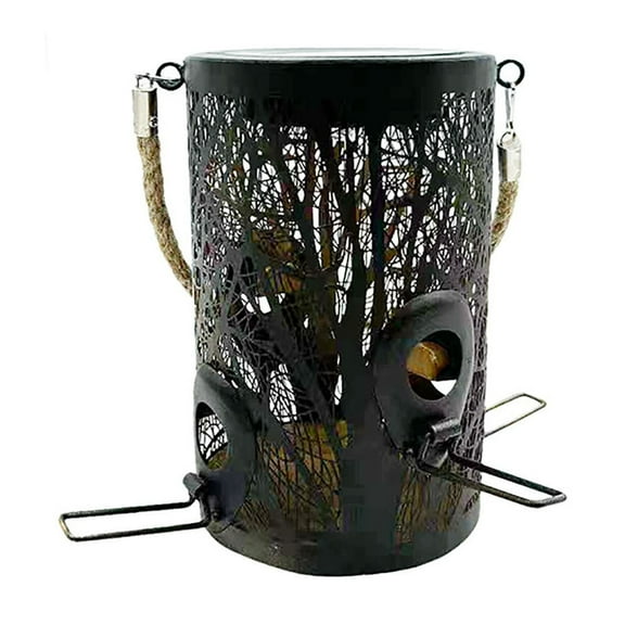 Tainini Outdoor Garden Wild Bird Feeder Hanging Bird Feeders, Metal Mesh WildBird Feeder for Outside for Garden Yard Decor