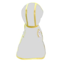 Tainini Pet Dog Raincoat Clear Pet Waterproof Clothes Hooded Rain Jacket Rainwear for Cat,Dog-L
