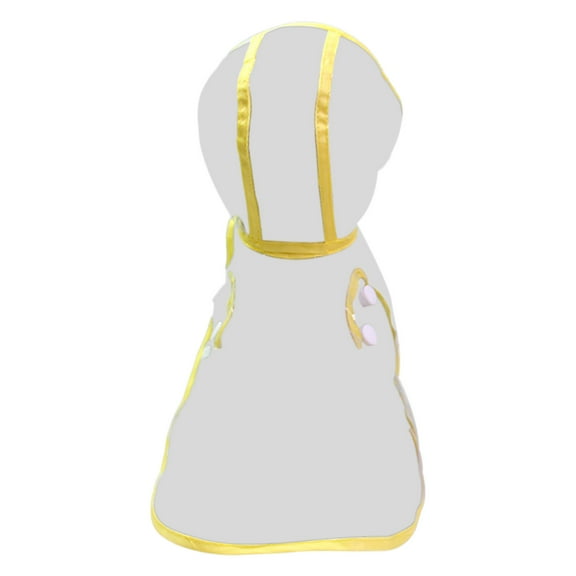 Tainini Pet Dog Raincoat Clear Pet Waterproof Clothes Hooded Rain Jacket Rainwear for Cat,Dog-L