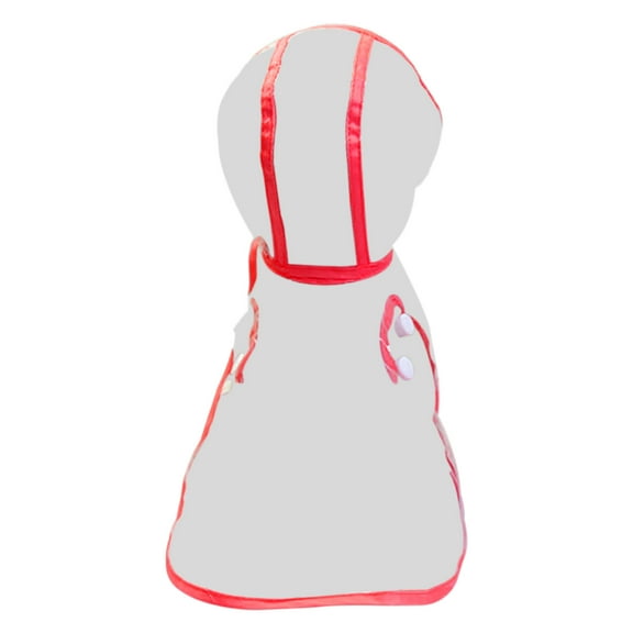 Tainini Pet Dog Raincoat Clear Pet Waterproof Clothes Hooded Rain Jacket Rainwear for Cat,Dog-L
