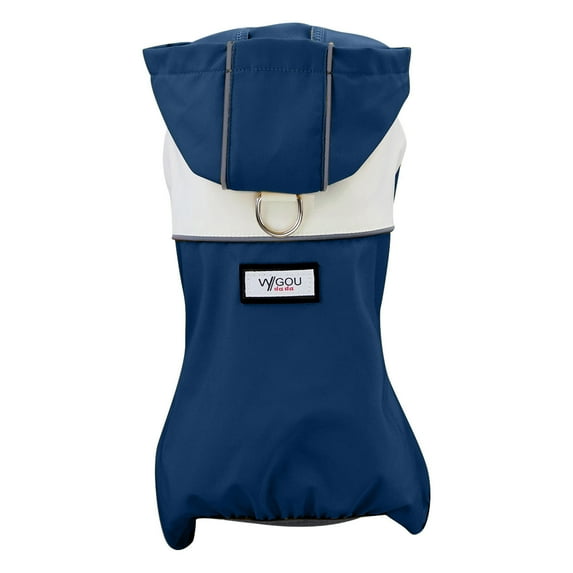 Tainini Pet Dog Raincoat ,Pet Waterproof Clothes Hooded Rain Jacket Rainwear for Cat,Dog-L