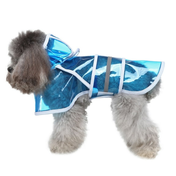 Tainini Pet Dog Raincoat ,Pet Waterproof Clothes Hooded Rain Jacket Rainwear for Cat,Dog-S