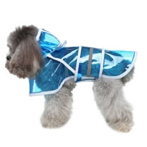 Tainini Pet Dog Raincoat ,Pet Waterproof Clothes Hooded Rain Jacket Rainwear for Cat,Dog-S
