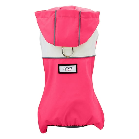 Tainini Pet Dog Raincoat ,Pet Waterproof Clothes Hooded Rain Jacket Rainwear for Cat,Dog-S