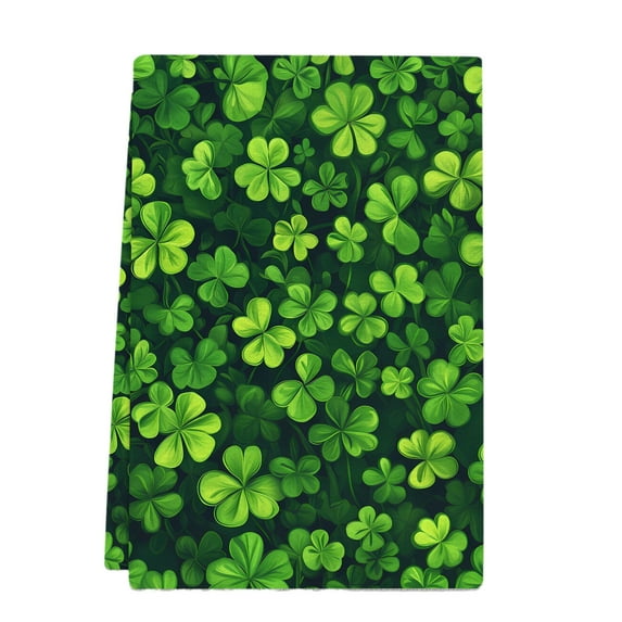 Tainini St Patrick's Day Hand Towels Kitchen Towels for Kitchen Bathroom Home, 17 x 25 Inches