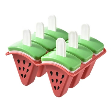 Tainini Watermelon Ice Popsicle Molds 6 pieces , Popsicles Holder for Freezer Yogurt, Juice