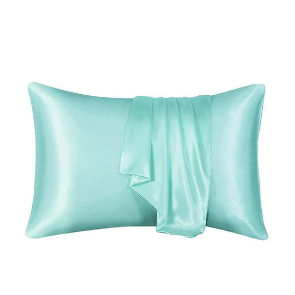 Tainini Satin Pillowcase for Hair and Skin- Silky Pillowcase 20x30 Inches - Similar to Silk Pillow Cases, Gifts for Women Men(Light blue)