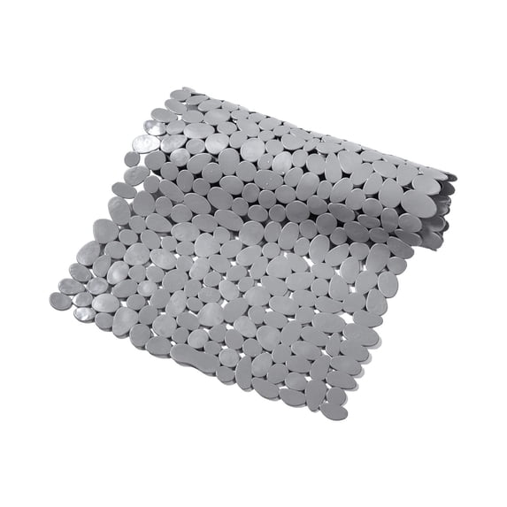 Tainini Shower Mat Bathtub Mat Non Slip, Bath Mat for Shower, with Suction Cups Drainage Holes, Foot Massage Exfoliating 15.7*34.7Inch(Gray)