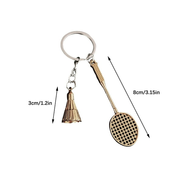 Tainini Simulated Badminton Keychain Pendant Sports Souvenirs Student Gifts Holiday Gifts