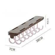 Attaccaporte Scorrevole Per Cravatte E Sciarpe Easy Track Ra1200-t – Fino A 20 Capi, Finitura Tartufo, Si Aggancia A Pannelli Verticali - 2
