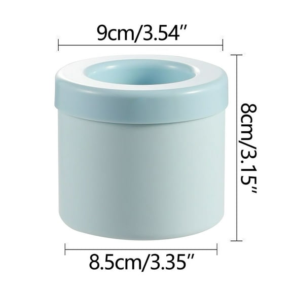 Tainini Small Ice Maker Cup,Decompress Ice Lattice,Cylinder Silicone Ice Lattice Molding Ice Cup Ice Maker Ice Tray Press-type Easy-release Ice Lattice