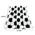 thumbnail image 1 of Tainini Soccer Blanket Warm Ultra-Soft Soccer Ball White and Black Throw Blankets 50X60 Inches Soccer Team Player Blankets Gift, 1 of 7