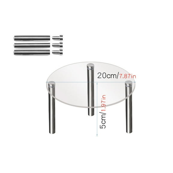 Tainini Transparent Acrylic Cake Hand Display Rack, Metal , Table Placement Rack