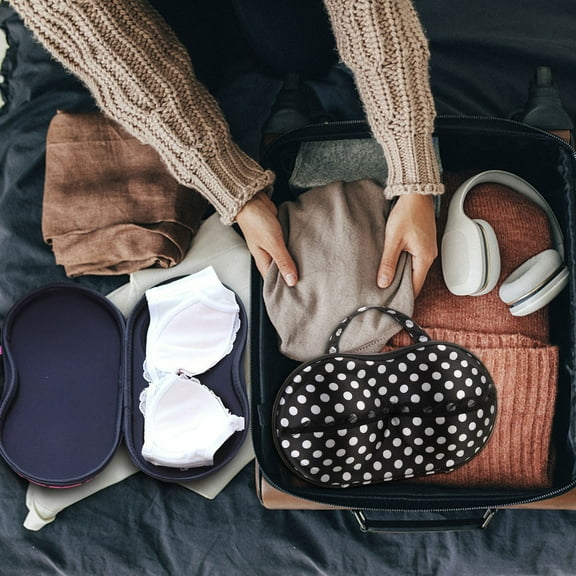 Tainini Women Bra Underwear Lingerie Case Travel Box Makeup Wash Storage Bag For Lingerie Bag Storage Portable