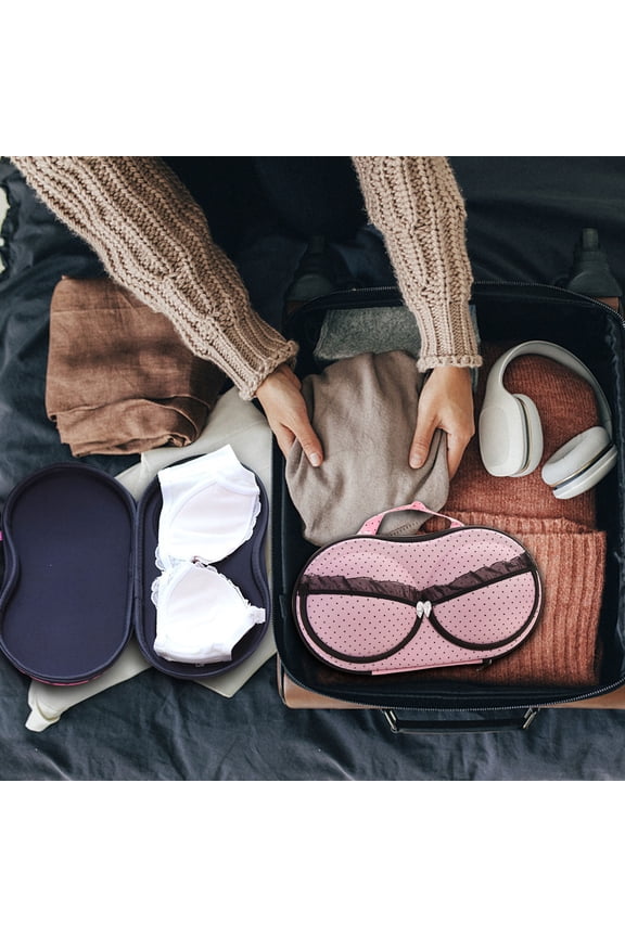 Women Bra Underwear Lingerie Case Travel Box Makeup Wash Storage Bag For Lingerie Bag Storage Portable