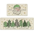 thumbnail image 1 of Tainini Christmas Waterproof Kitchen Mat Set of 2, Non-Slip Kitchen Rugs for Kitchen, Floor, Sink, Laundry 16x24+16x48in Tainini, 1 of 6