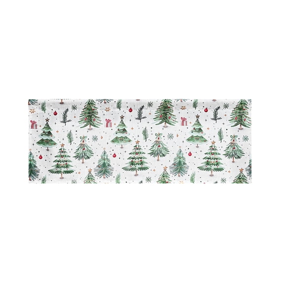 Tainini Christmas Winter Short Blackout Thermal Window Curtains for Bathroom Playroom Den,55x27in Tainini