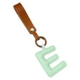 thumbnail image 1 of Tainini Letter Keychain Leather Alphabet Keychain with Easy Clasp, Key Car Key Bag Key Ring for Women Men, 1 of 4