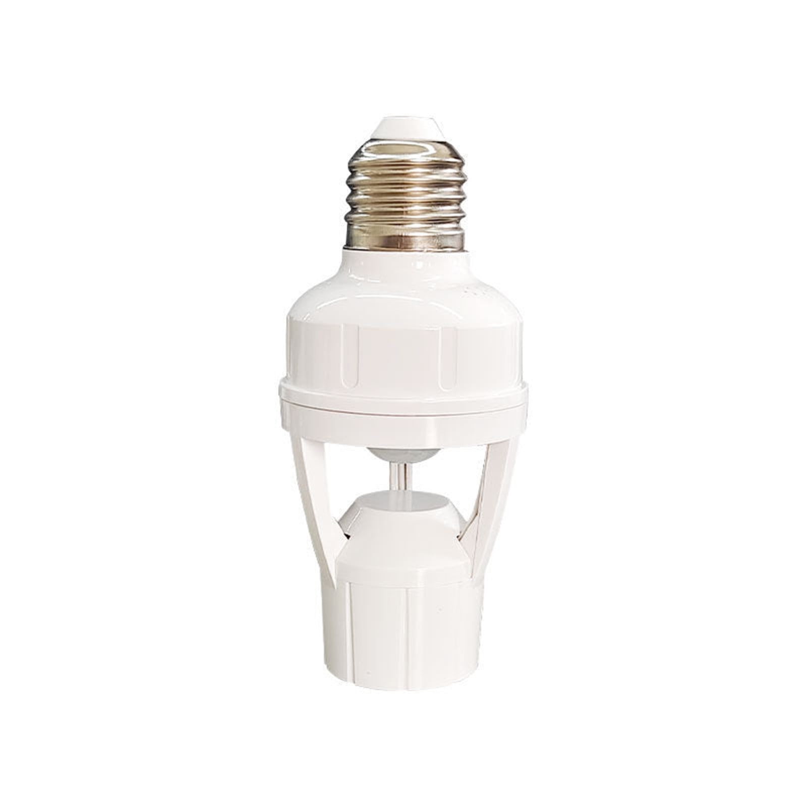 Tainini Motion Sensor Light Socket,E27 Smart Lamp Bulb Holder Adapter Auto On/Off Light Control Suitable for Garage Basement Porch Storage Room