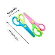 Tainini Plastic Safety Scissors, Toddlers Training Scissors, Pre-school Training Scissors and Offices Scissors Kids Paper-Cut