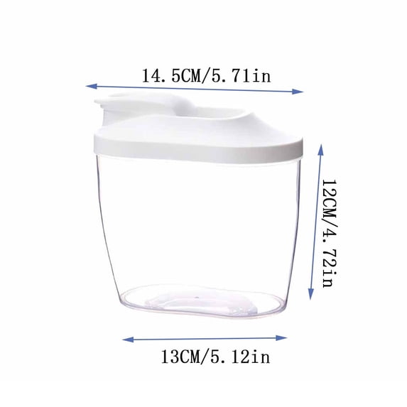Tainini Rice Airtight Dry Food Storage Container , Rice Storage Bin Cereal Containers Dispenser, Thicken Plastic Clear Food Storage Box with Pouring Spout