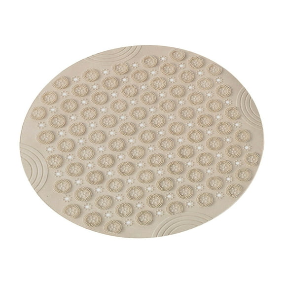 Tainini Round Non Slip Shower Mat, Anti Slip Bath Mats with Drain Hole in Middle for Shower Stall,Bathroom Floor