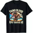 thumbnail image 1 of Taino Blood Runs Through Me Indigenous Caribbean Culture Tee T-Shirt Unisex S-5XL Hot Trending Shirt, Vintage Birthday Gift, 1 of 2
