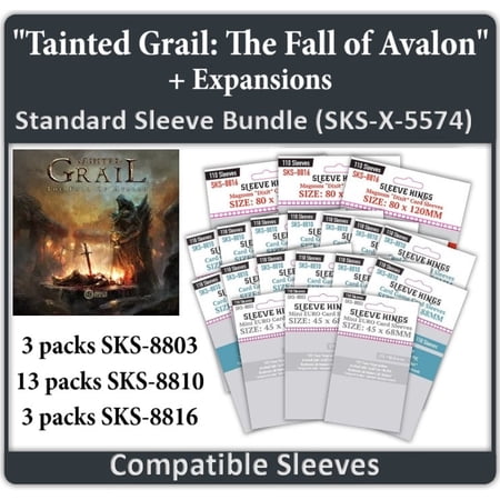 "Tainted Grail: The Fall of Avalon" All In Compatible Sleeve Bundle (8803 X 3 + 8810 X13 + 8816 X 3)