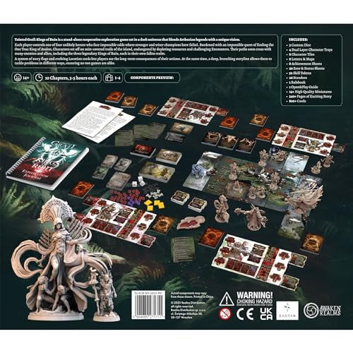 Tainted Grail: Kings of Ruin Board Game CORE Box - Explore Dark Lands and Unravel Immersive Stories! Ages 14+, 1-4 Players, 2-3 Hour Playtime, Made by Awaken Realms