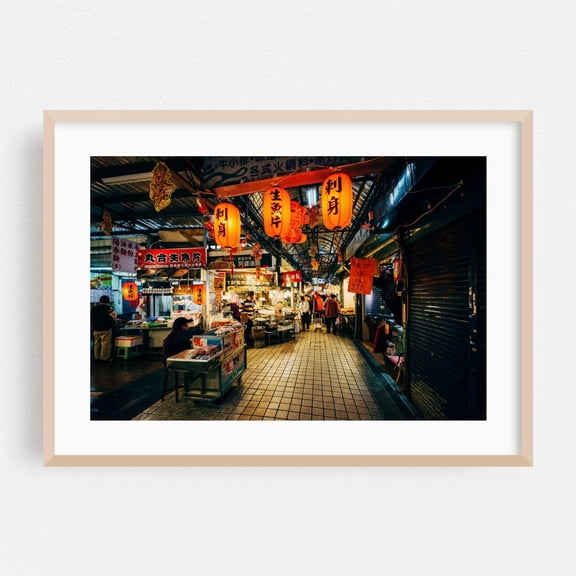 Taipei Taiwan Nightlife Street Photography Poster Unframed Paper Print