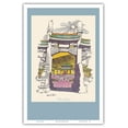thumbnail image 1 of Taipei Taiwan - Vintage Airline Travel Poster by David Klein c.1960s - Master Art Print (Unframed) 12in x 18in, 1 of 4